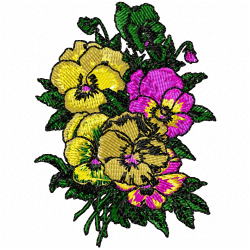 Flowers Embroidery Design 5